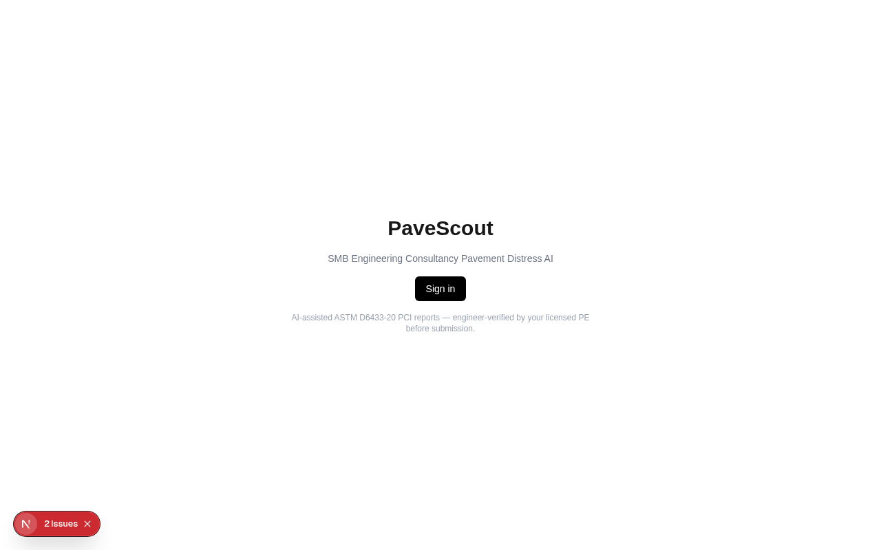 PaveScout — AI-assisted ASTM D6433-20 PCI reports from dashcam video